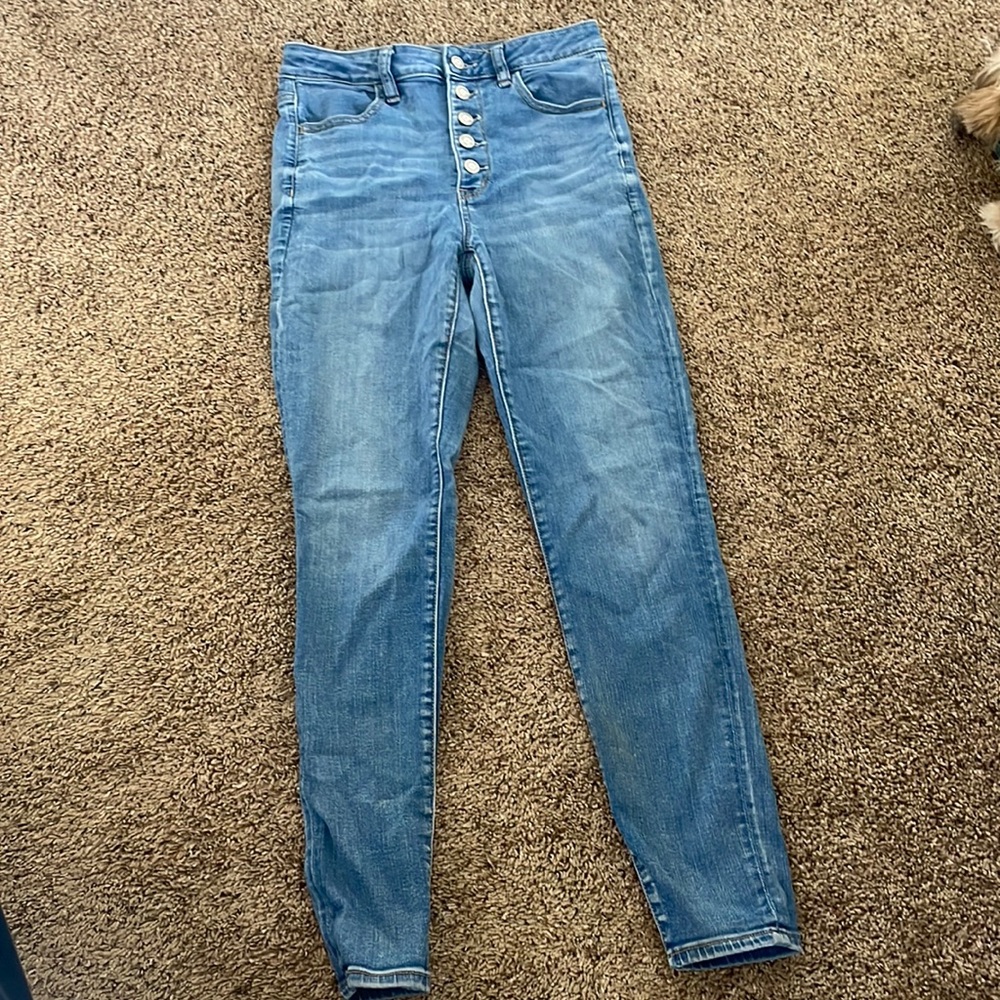 American Eagle Super High Rose Jegging!